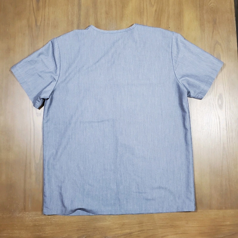 FIGS Scrub Top Mens Large Gray Leon V-Neck Pocket Technical Collection SM1500 - Picture 6 of 8